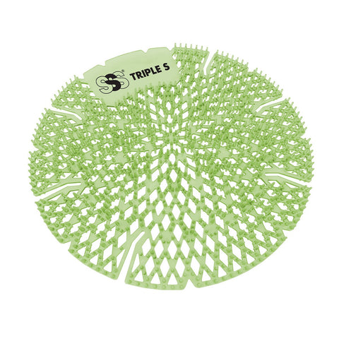 SSS Sea Shell 3D Flat Urinal Screens, Lime Twist, 6x10/cs.