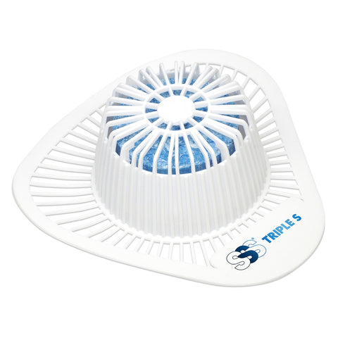 SSS Ultra Urinal Screen w/ Non-Para Enzyme Block, Evergreen, 2500 Flushes, 6/Cs.