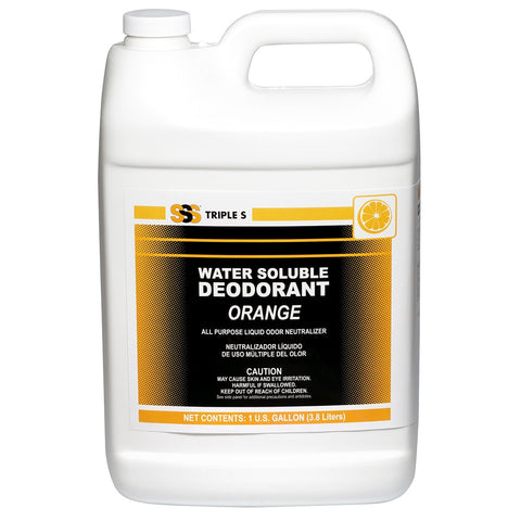 SSS Water Soluble Deodorant, Orange , 4/1 Gal.
