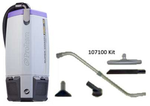 ProTeam® SuperCoach Pro 10 Vac W/Kit 107100, 1/Ea.