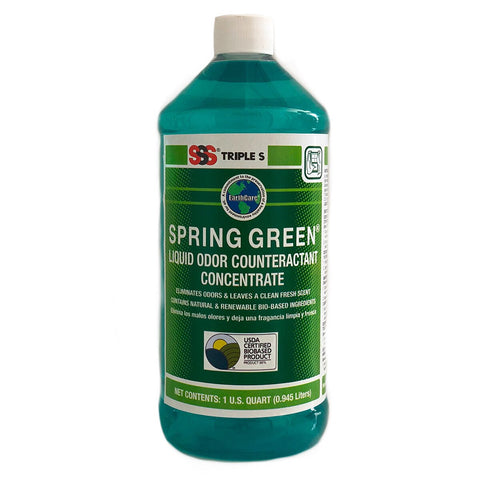 SSS Spring Green Liquid Odor Counteractant Concentrate, 12/1 Qt.