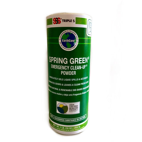 SSS Spring Green Emergency Clean Up Powder, 6/16 Oz.