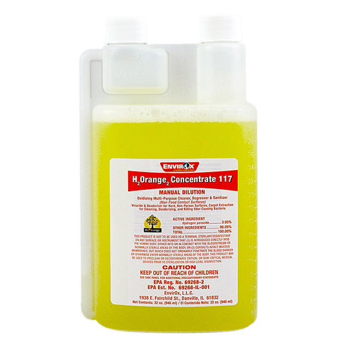 EnvirOx H2Orange2 Concentrate 117 Sanitizer/Virucide Cleaner Simple Measures, 32 Oz., 6/Cs.