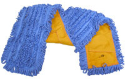 NexGen 48" Blue Microfiber Looped End Dust Mop Pad 12/cs