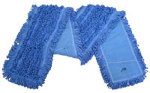 NexGen 60" Blue Microfiber Looped End Dust Mop Pad 12/cs