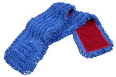 NexGen 72" Blue Microfiber Looped End Dust Mop Pad 12/cs