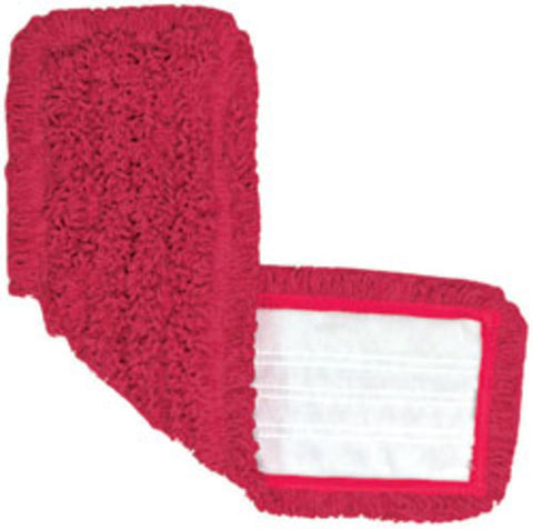 SSS NexGen HL 18.5" Red Microfiber Mop Pad, 12/Cs.