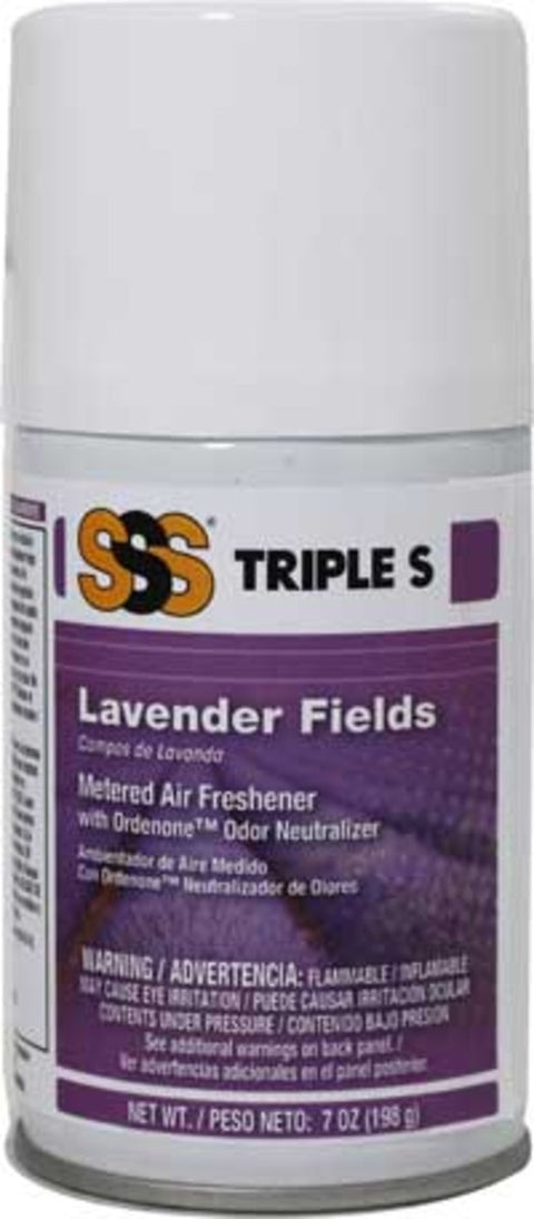 SSS Metered Air Freshener, Lavender Fields, 7 oz., 12/cs