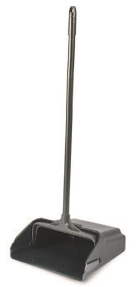 SSS EarthCare PCR HD (Heavy-Duty) Lobby Dust Pan, Black, 6/Cs.