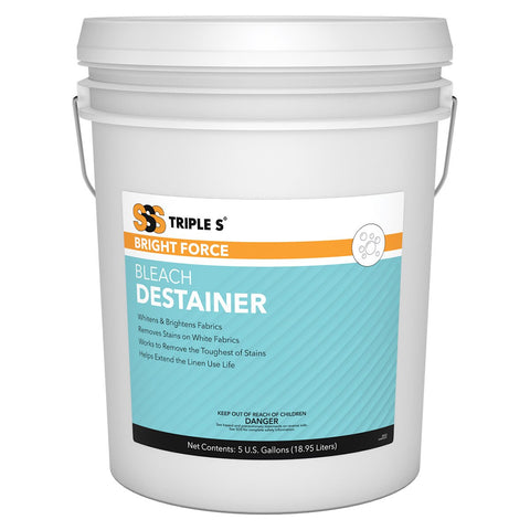 SSS Bright Force Bleach Destainer, 1/5 Gal.