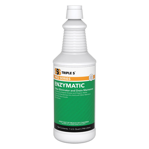 SSS Enzymatic Odor Eliminator and Drain Maintainer, 12/32 Oz.