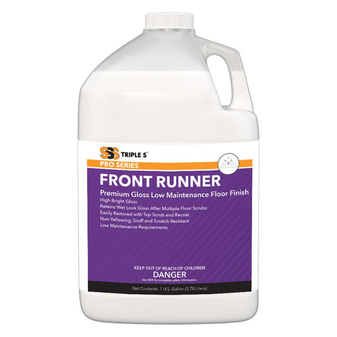 SSS Front Runner Premium Gloss Low Maintenance Floor Finish, 4/1 Gal.