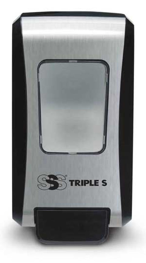 SSS Foam Fresh Dispenser, Chrome and Black, 6/2000 mL