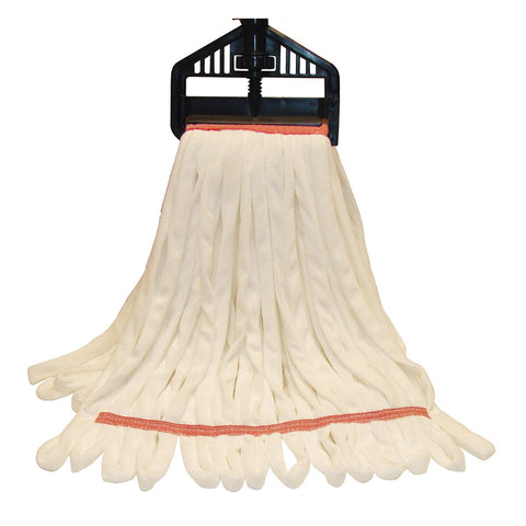 SSS MicroPower No Lint Wet Mop 1 1/4" Large, White, 12/Cs.