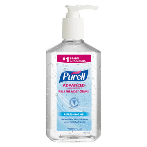 PURELL® Advanced Hand Sanitizer Gel (3659-12), 12/12 Oz.