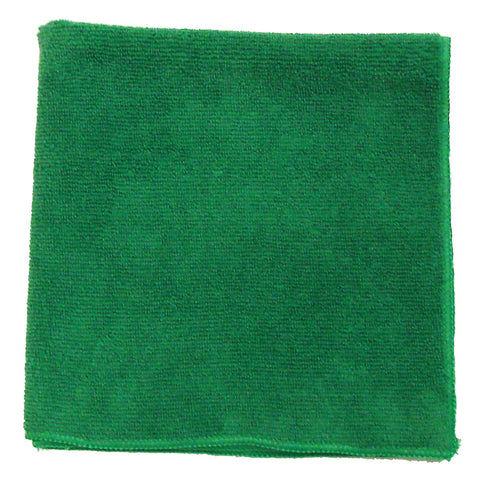 SSS 16"x16" Green LW MicroPower Microfiber Cloth, 17 Doz., 204/Cs