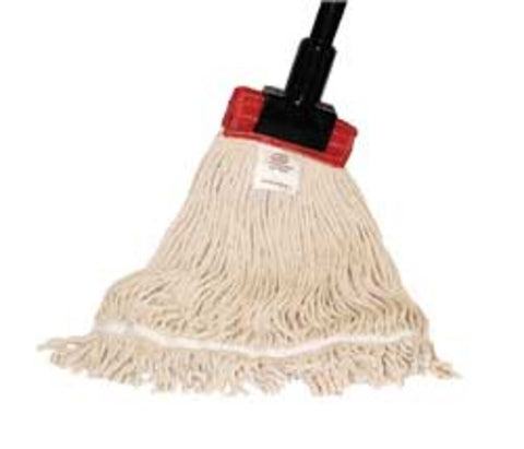 SSS Launder-Rite Standard Blend Looped-End Wet Mop, Large, Natural, 1-1/4" HB, 12/Cs.