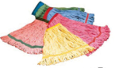 SSS Value Plus Green 5" XL Looped-End Wet Mop, 6/Cs.