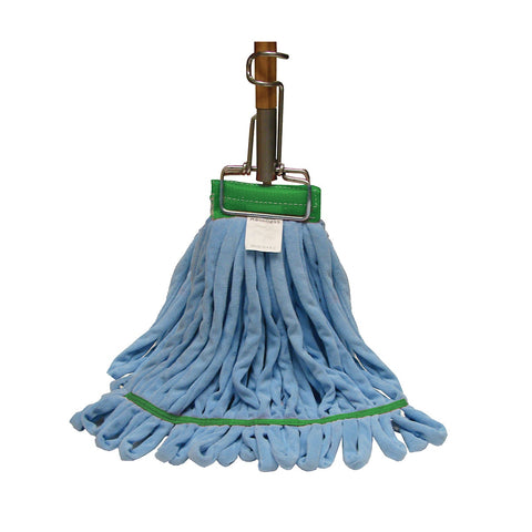 SSS MicroPower No Lint Wet Mop 5" Medium, Blue, 12/Cs.