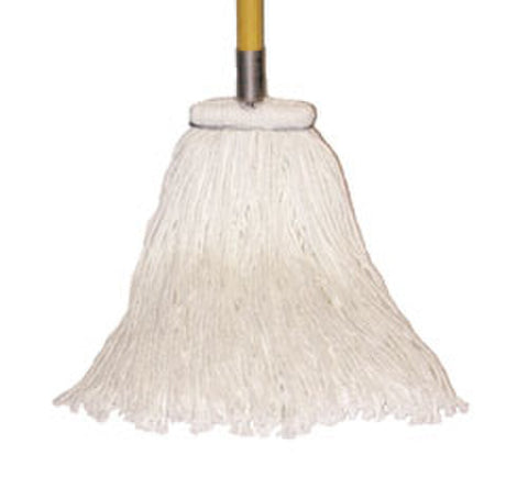 SSS 4-Ply Cotton Wet Mop Sta-Flat Cut-end 24 Oz., 12/Cs.