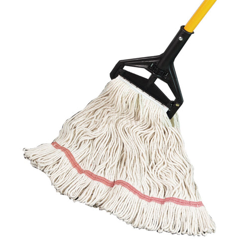 SSS Ind. Looped Wet Mop/Narrow Lg Wht, 12/Cs.