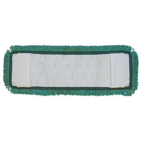 SSS XL MicroPower Loop-End Wet Mop Pad, Pocket Style, 5"x18", Green, 12/Cs.