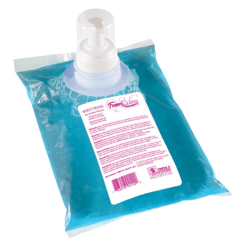 SSS FoamClean Body Fresh Hair and Body Shampoo, 1000 mL, 6/Cs.