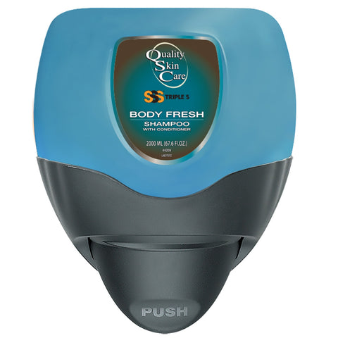 SSS Cleanview Body Fresh Body & Hair Cleanser Refill, 2000 mL, 4/cs