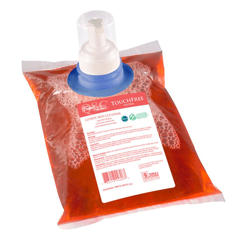 SSS FoamClean TouchFree Lotion Skin Cleanser, GS, 4/1000 mL