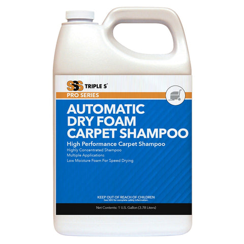 SSS Automatic Dry Foam Carpet Shampoo, 1 gal., 4/cs