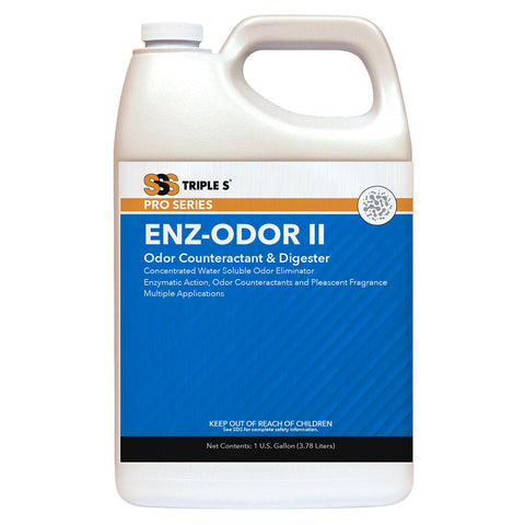 SSS Enz-Odor II Odor Counteractant & Digester, Pleascent Scent Fragrance, 1 gal., 4/cs