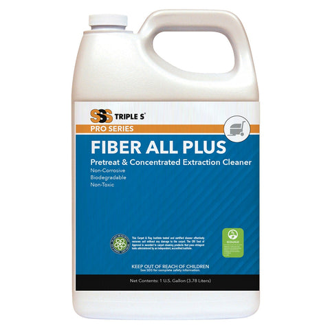 SSS Fiber All Plus Pretreat & Concentrated Extraction Cleaner, 1 gal., 4/cs