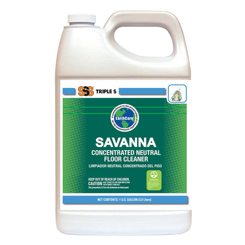 SSS EarthCare Savanna Concentrated Floor Cleaner, 4x1 Gal.