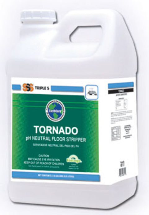 SSS EarthCare Tornado pH Neutral, Non-Butyl Floor Stripper, 2x2.5 Gal.