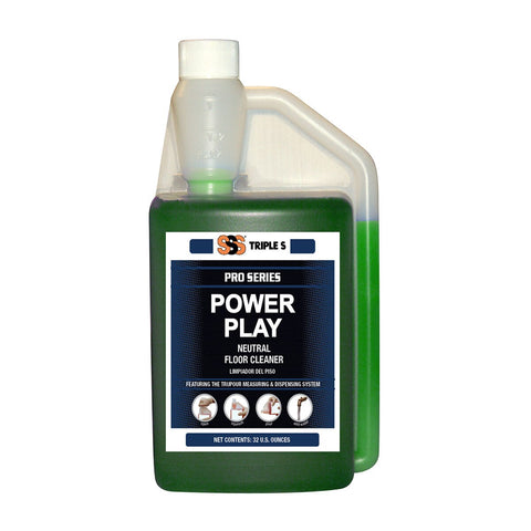 SSS Power Play Neutral Floor Cleaner Dosing Bottle, 6/32 Oz.