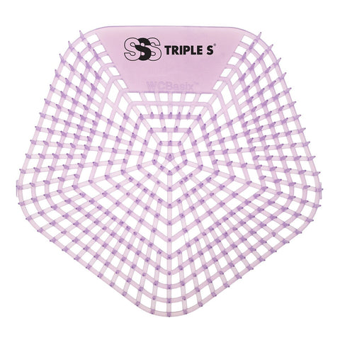 SSS No-Splash Urinal Screen, Loud Lavender, 10/Cs.