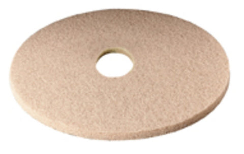 SSS 20" UHS Tan 100?D Burnish Pad, 5/Cs.
