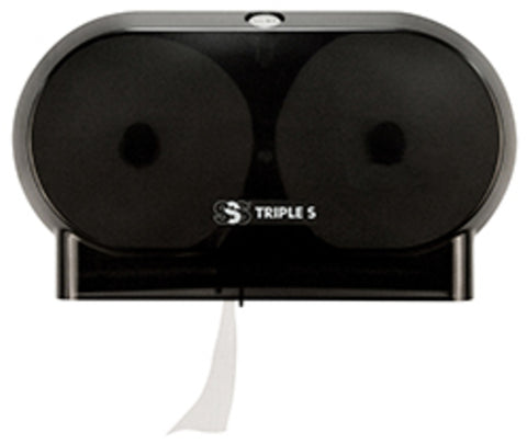 SSS Sterling Select 2.0 Side-by-Side Bath Tissue Dispenser, Black, 4/Cs.