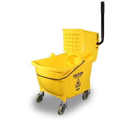 SSE Value-Plus Sidepress Mop Bucket Wringer Combo, 26-35 Qt., Yellow, 1/Cs.