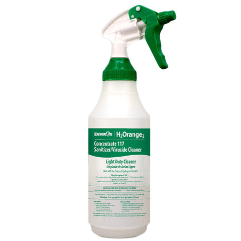 SSS/EnvirOx Secondary Bottle & Spray, 117 Green, Lt-Duty, 84/cs.