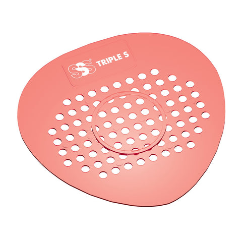 SSS Flat Urinal Screen, Red, Cherry, 6x12/Cs.