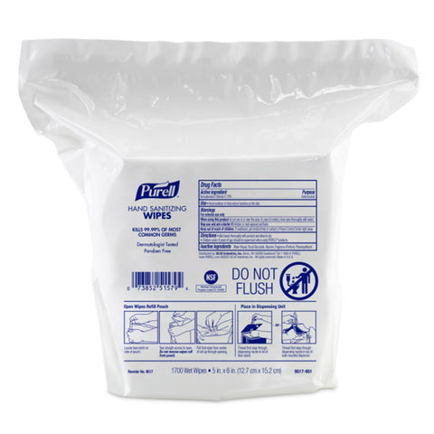 PURELL® Hand Sanitizing Wipes (9517-04), 4/Cs.