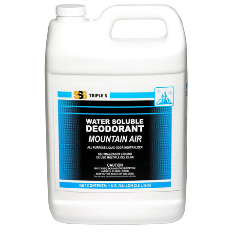SSS Water Soluble Deodorant, Mountain Air, 4/1 Gal.