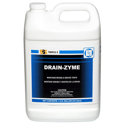 SSS Drain-Zyme, Enzyme Drain Maintainer, Lemon , 4/1 Gal.