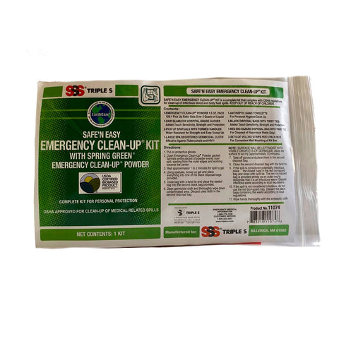 SSS Safe'N Easy Emergency Clean Up Kit, 36/Kit