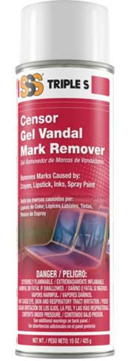 SSS Censor Gel Vandal Mark Remover, 15 oz., 12/cs