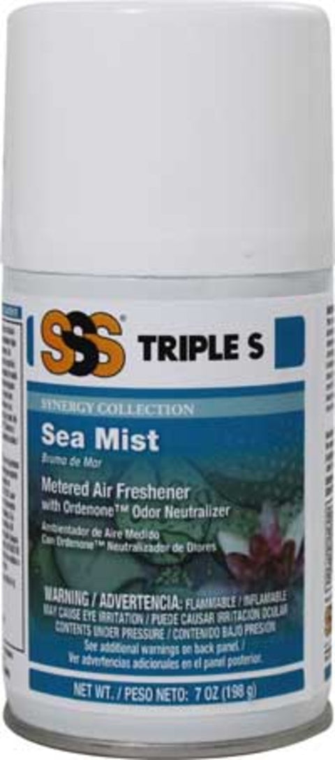 SSS SYNERGY Metered Air Freshener, Sea Mist , 7 oz., 12/cs