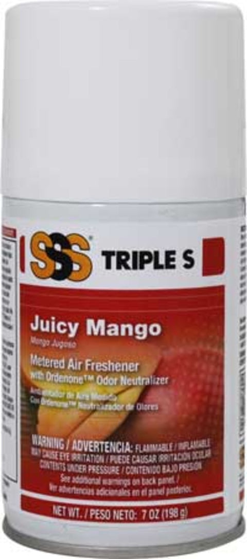 SSS Metered Air Freshener, Juicy Mango, 7 oz., 12/cs