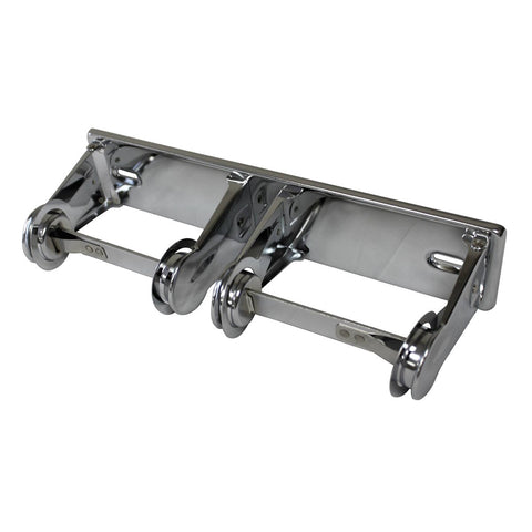 IMP Double Roll Toilet Tissue Disp. Chrome, 12/Cs.