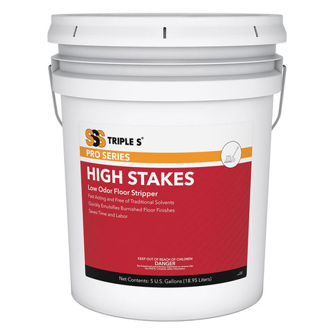 SSS High Stakes Low Odor Floor Stripper, 1/5 Gal.